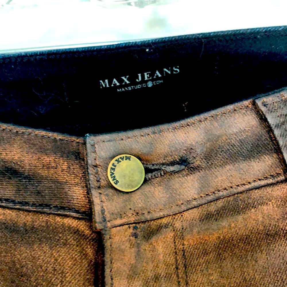 Bronze coated Max jeans
